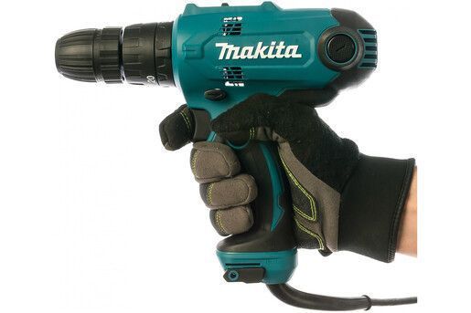 Потужний електричний дриль-шуруповерт (електрошуруповерт) MAKITA HP0300 : 220 Вт, 1-10мм сверло шуруповерт для дому HP0300 фото