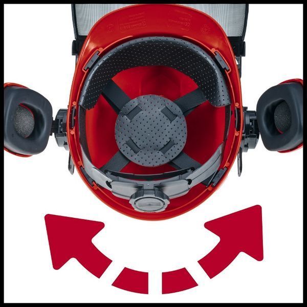 Якісний шолом захисний Einhell BG-SH 2 : для розміру голови 52 - 66 см, вага 840 г. 4500480 4500480 фото