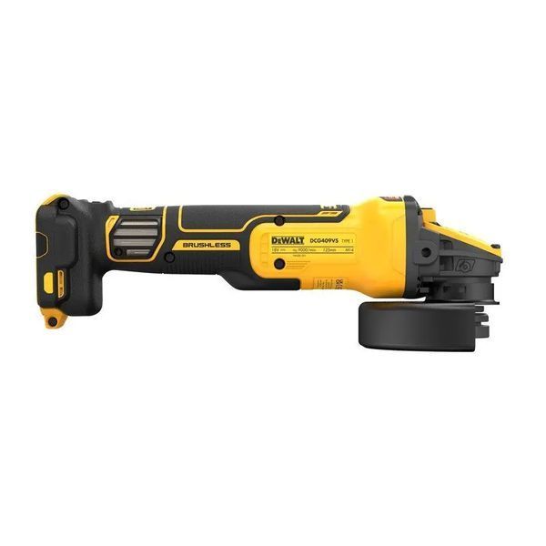 Професійна шліфмашина кутова - болгарка акумуляторна безщіткова DeWALT DCG409VSNT : без АКБ, диск 125мм (DCG409VSNT) DCG409VSNT фото