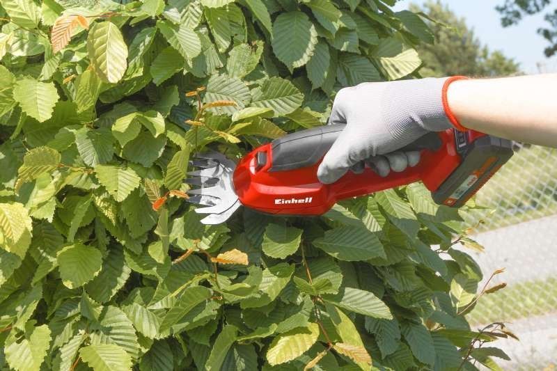 Якісні ножиці акумуляторні Einhell GC-CG 18 Li-Solo : з АКБ 18V 2.5 Ah, лезо 20 см, ніж 10 см 3410370 4512097 фото