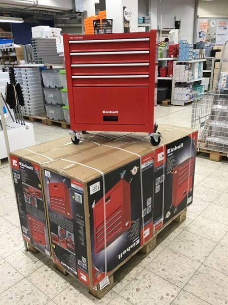 Інструментальний візок для інструментів на колесах 5 секцій Einhell TC-TW 100 ящик для інструментів (4510170) 4510170 фото