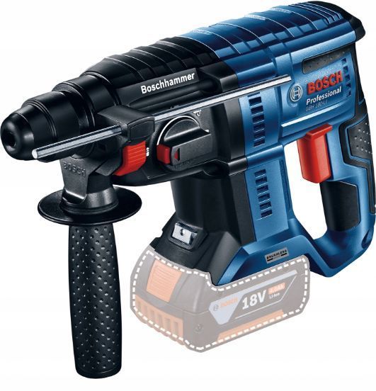 Професійний акумуляторний перфоратор Bosch GBH 180 Li : 2 Дж,SDS plus,18В,5100уд./хв.,АКБ+Зарядне+Кейс 0611911122 фото
