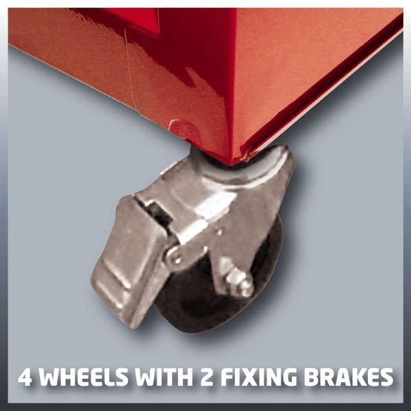 Інструментальний візок для інструментів на колесах 5 секцій Einhell TC-TW 100 ящик для інструментів (4510170) 4510170 фото