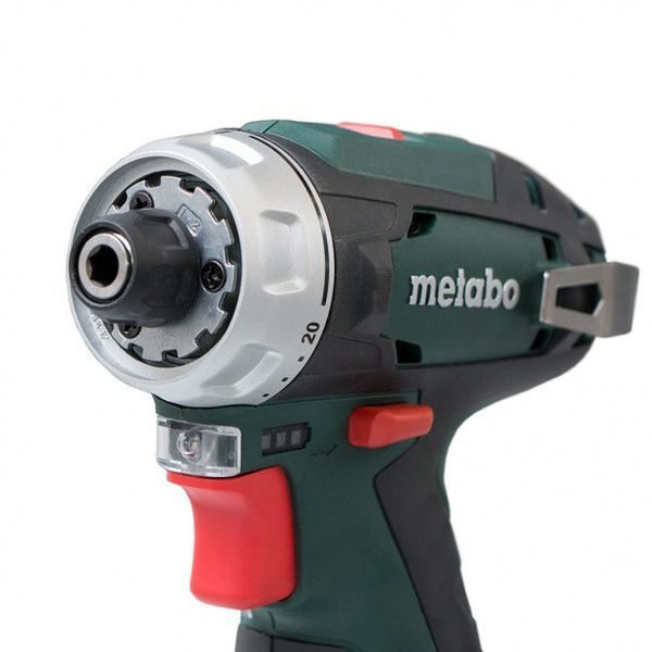 Акумуляторний шуруповерт Metabo PowerMaxx BS Basic 2х2,0 Ач в сумці (600079550) 600079550 фото