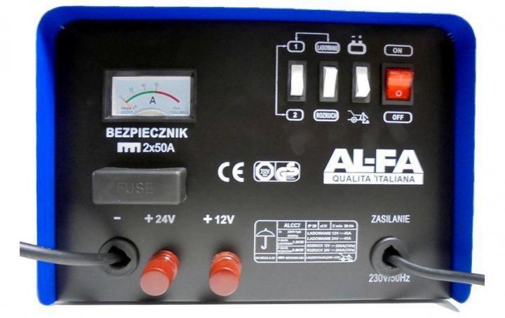 Потужний пуско-зарядний пристрій для машини AL-FA 200A ALСС7 : 12/24 B, 200A ALCC7 фото