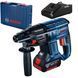 Професійний акумуляторний перфоратор Bosch GBH 180 Li : 2 Дж,SDS plus,18В,5100уд./хв.,АКБ+Зарядне+Кейс 0611911122 фото 1