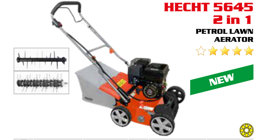 Аератор бензиновий HECHT 5645 2-IN-1 з двома змінними валами HECHT5645 фото