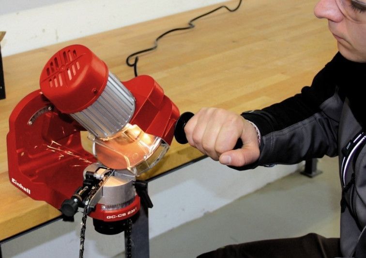 Електричний станок для заточки ланцюгів Einhell GC-CS 85 E New : 85 Вт, 1.9 кг заточка ланцюгів (4499920) 4499920 фото