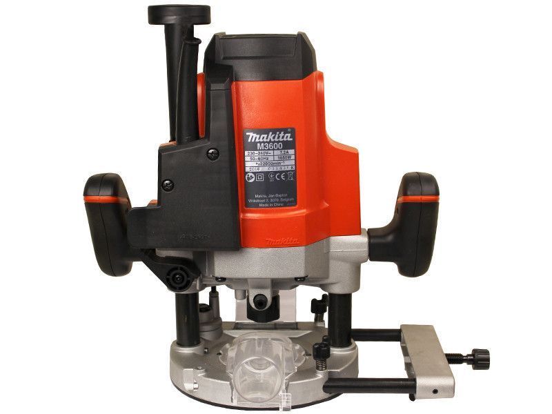 Електричний ручний столярний фрезер по дереву Makita M3600 : 1650 Вт, 12 цанга, 22000 об/хв електрофрезер M3600 фото