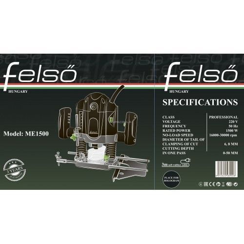 Фрезер електричний Felső ME1500 ME1500 фото