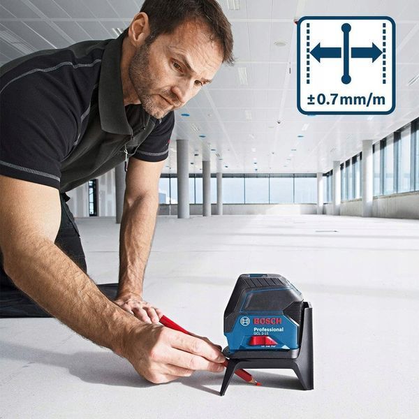 Лазерний нівелір Bosch GCL 2-15 з кріпленням&nbsp;RM 1 Professional (0601066E00) : 2 лінії / 2 крапки, червоний промінь 0601066E00 фото