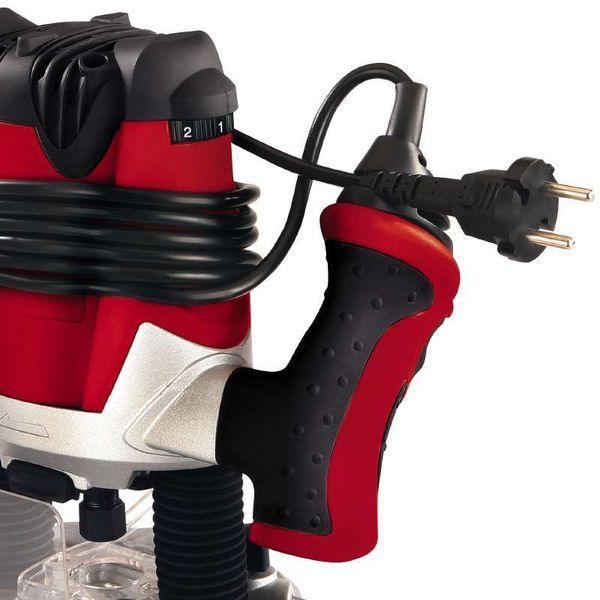 Потужний електричний ручний столярний фрезер по дереву Einhell TE-RO 1255E : 1200 Вт, 6-8 цанга, 30000 об/хв (4350490) 4350490 фото