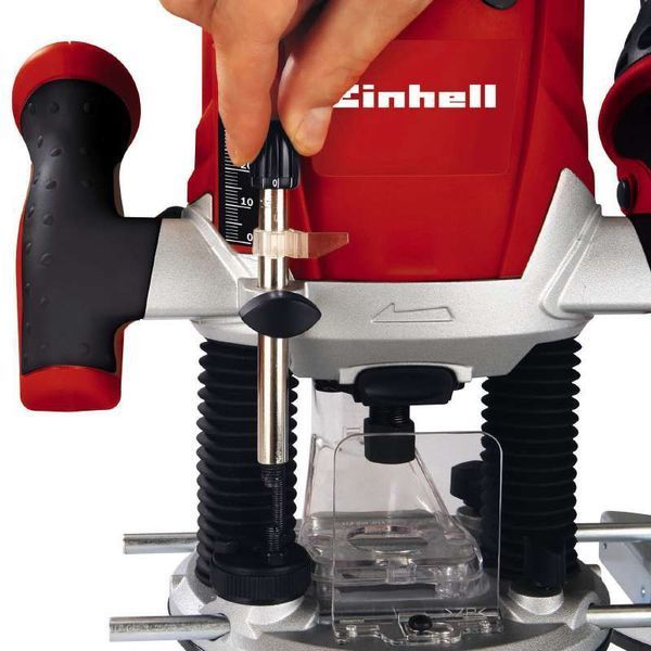 Потужний електричний ручний столярний фрезер по дереву Einhell TE-RO 1255E : 1200 Вт, 6-8 цанга, 30000 об/хв (4350490) 4350490 фото