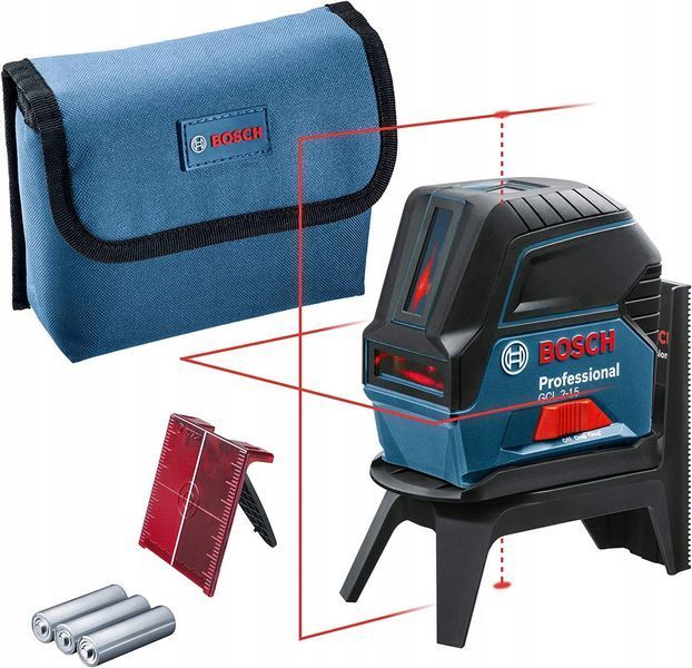 Лазерний нівелір Bosch GCL 2-15 з кріпленням&nbsp;RM 1 Professional (0601066E00) : 2 лінії / 2 крапки, червоний промінь 0601066E00 фото