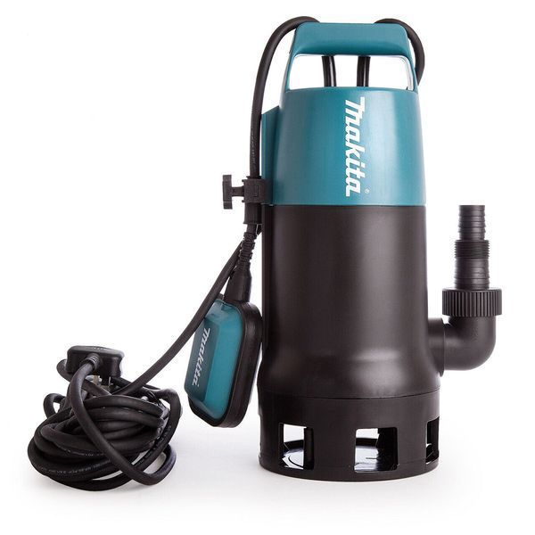 Професійний занурювальний насос для брудної води Makita PF1010 : 1100 Вт, 240 л/хв, подача 10 м PF1010 фото