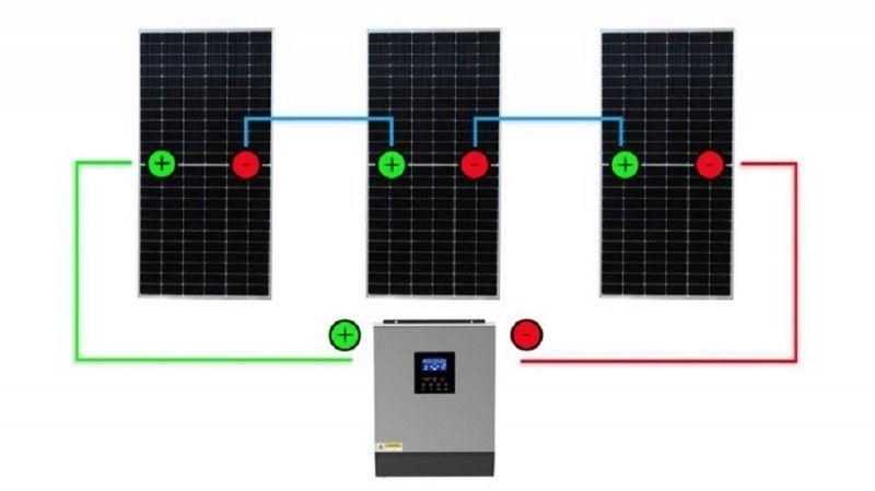 Сонячний фотоелектричний інвертор OFF-GRID PGF OG-5500 MPPT 5.5KW + WiFi + акумулятор Bass Polska AGM BP-5976 (х4) KOG-5500 фото