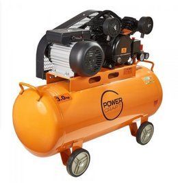 Компресор поршневий ремінний Powercraft AC-10030 : 2300 Вт | 420 л/хв - 8 бар | 100 л 2120 фото