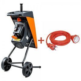 Садовий подрібнювач електричний GTM DS2500/40 KIT (83870) + подовжувач 10м 83870 фото