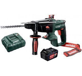 Потужний акумуляторний перфоратор Metabo KHA 18 LTX : 2.2 Дж, 18В акум 2ампера і зарядка (600210890) 600210890 набір фото