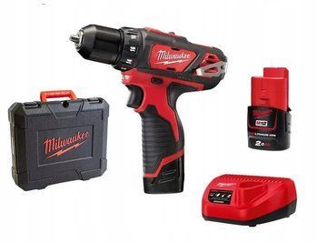 Потужний дрель-шуруповерт Milwaukee M12 BDD-202C : АКБ 12V, 2 Аh, 30 Нм, 2 акума + зарядне + кейс 4933441915 4933441915 фото