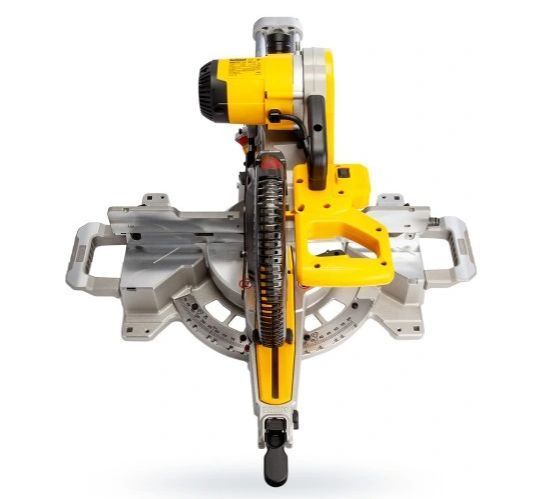 Пила торцювальна мережева DeWALT DWS727: 1675 Вт, глибина різу 150 мм, коло 250 мм, гальмо 10 секунд DWS727 фото