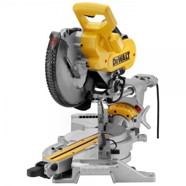 Пила торцювальна мережева DeWALT DWS727: 1675 Вт, глибина різу 150 мм, коло 250 мм, гальмо 10 секунд DWS727 фото
