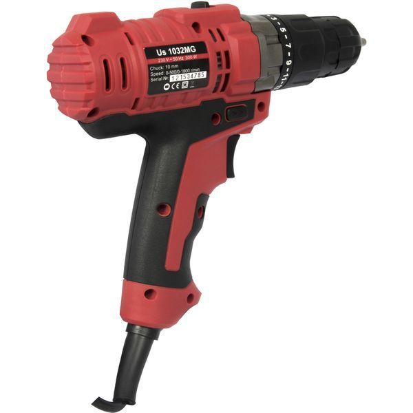 Потужний дриль-шурупокрут електричний Vitals Master Us 1032MG Dual Speed Pro+ : 300 Вт, 20 Нм 51492 фото