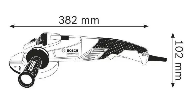 Професійна болгарка Bosch GWS 18-125 SL : 1.8 кВт, 125мм, з регулюванням обертів (06017A3200) 06017A3200 фото