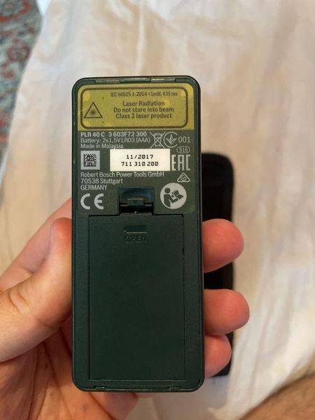 Професійний лазерний далекомір (дальномір) Bosch PLR 40 C : 40м електронна лазерна рулетка 0603672320 0603672320 фото