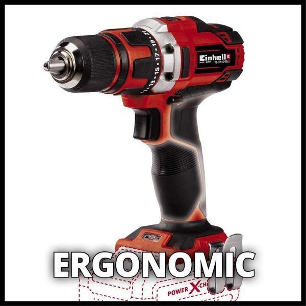 Шуруповерт Einhell TE-CD 18/40 Li-Solo : 18V ( без акума і зарядки) 4513925 4513925 фото
