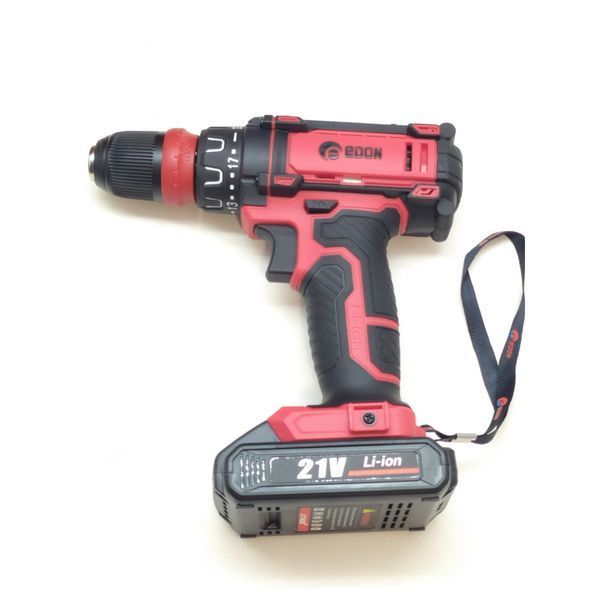 Потужній акумуляторний шуруповерт Edon AD-21AUN : 21V, 2 Аh, 1450 об/хв, 30 Нм, 2 акумулятора, зарядне, кейс AD-21AUN фото