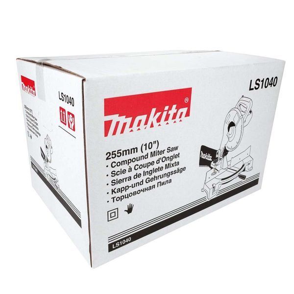 Ручна торцювальна пила без протяжки по дереву Makita LS1040N : 1650 Вт, глибина різу 93мм, круг 255 мм LS1040N фото
