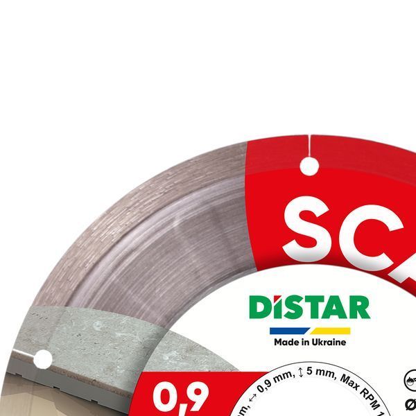Диск алмазний відрізний Distar 1A1R 100 Scalpel : 100x0.9x22,23мм, кераміка, керамограніт (11120158027) 11120158027 фото