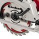 Потужна пила циркулярна Einhell TE-CS 165 : 1200 Вт, диск 165x16x2,4 мм / зубів 24, об.х.х.5500 об/хв 4331010 фото 2