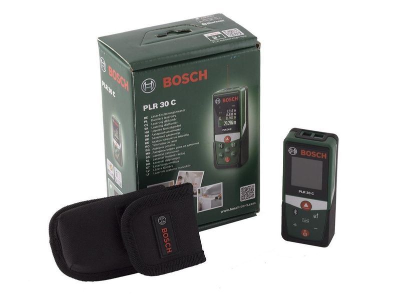Професійний лазерний далекомір (дальномір) Bosch PLR 40 C : 40м електронна лазерна рулетка 0603672320 0603672320 фото