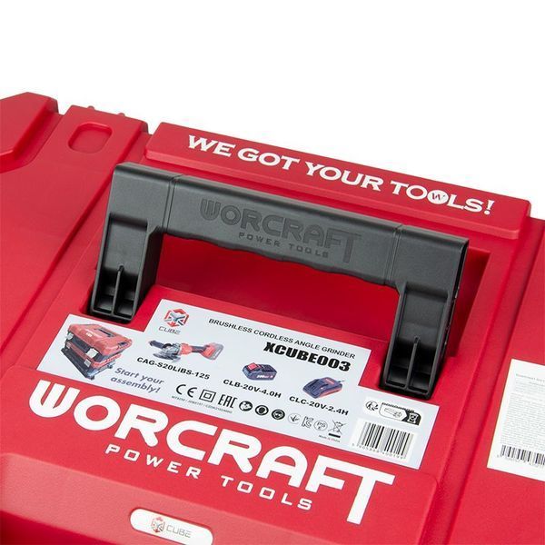 Акумуляторна безщіткова болгарка WORCRAFT XCUBE003 (13243) 13243 фото