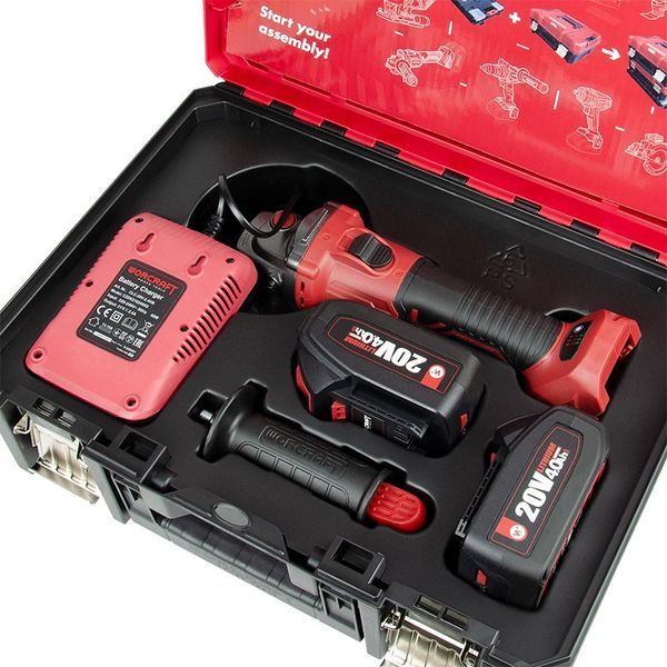 Акумуляторна безщіткова болгарка WORCRAFT XCUBE003 (13243) 13243 фото