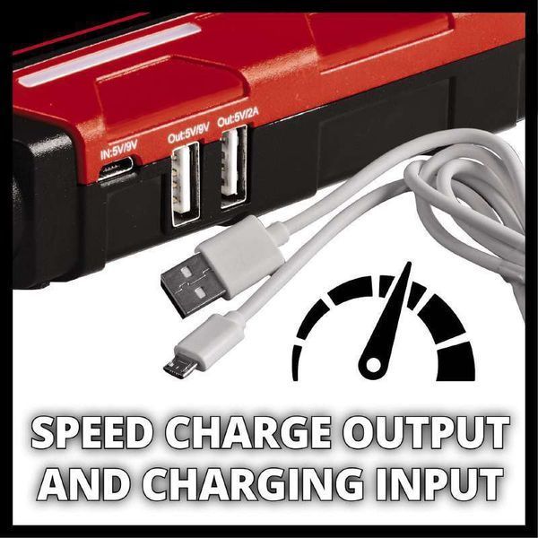 Автомобільний пуско-зарядний пристрій для акумулятора Jump-Start - Power Bank Einhell CE-JS 8 : 12V, 7 годин зарядки (1091511) 1091511 фото