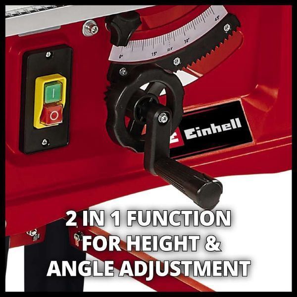 Потужна циркулярна пила Einhell TC-TS 254 Eco : 1800 Вт, диск 254 x 30 x 2,4 мм / 24 HM, 4250 об/хв (4340505) 4340505 фото