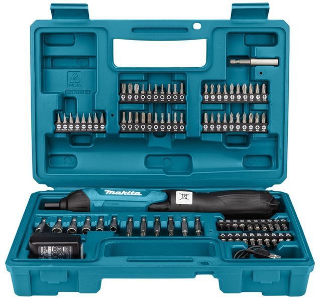 Акумуляторна викрутка Makita DF001DW : Li-Ion 3,6 В, Micro USB, 81 біт, 4 / 3 Нм DF001DW фото