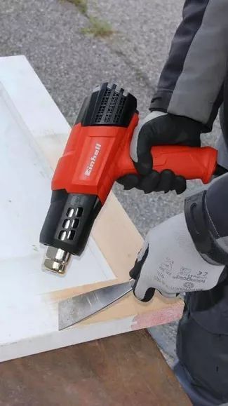 Потужний промисловий фен (будівельний фен) Einhell TE-HA 2000 E : 2000 Вт, 550&deg;С, потік повітря 500 л/хв (4520195) 4520195 фото