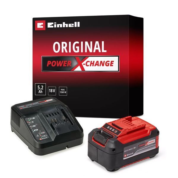 Акумулятор і зарядний пристрій 18V 5,2 Аh Starter-Kit Einhell Power-X-Change (4512147) 4512147 фото