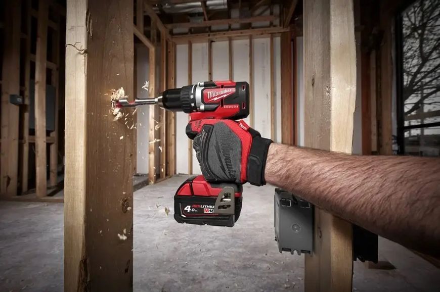 Професійна акумуляторна дриль-шурупокрут Milwaukee M18 CBLDD-0 : без АКБ, 60 Нм, 1800 об/хв, безударний (4933464316) 4933464316 фото