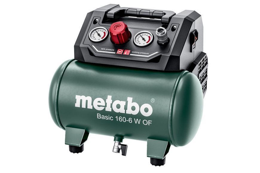 Компресор переносний Metabo Basic 160-6 W OF (601501000): 160 л/хв., 900Вт, 6 бар 601501000 фото