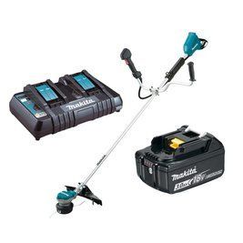 Акумуляторний тріммер MAKITA DUR368AZ + Швидкозарядний пристрій і Акумулятор 18В LXT 3 Аг DUR368AZ фото