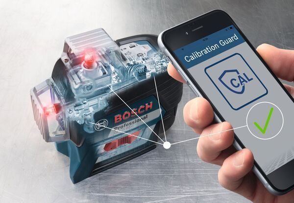 Професійний акумуляторний лазерний нівелір (червоний лазер) Bosch GLL 3-80 CG : 12V, кейс Оригінал 0601063T00 фото