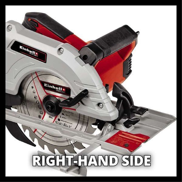 Потужна пила циркулярна Einhell TE-CS 190/1 : 1500 Вт, 6000 об/хв, глиб.різу при 90&deg;/45&deg; 66 мм / 48 мм 4331005 фото