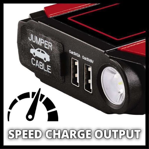 Автомобільний пуско-зарядний пристрій для акумулятора Jump-Start - Power Bank Einhell CE-JS 18 : 12V, 6 годин зарядки (1091531) 1091531 фото