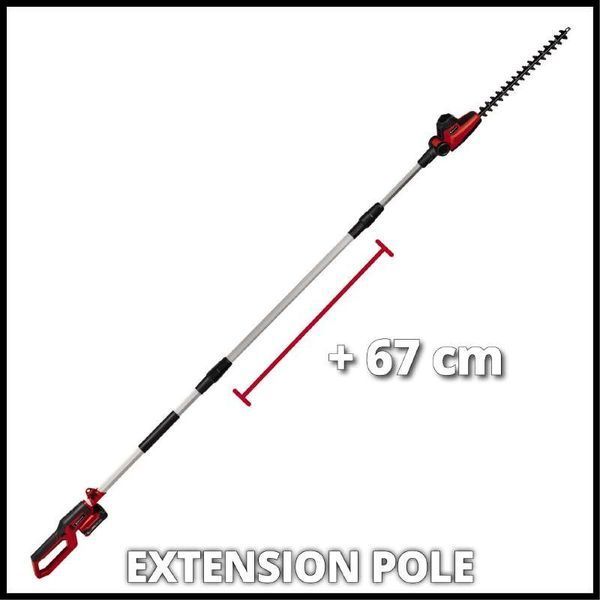Кущоріз акумуляторний EINHELL GC-HH 18/45 LiT-Solo (телескопічна штанга) 3410585 фото