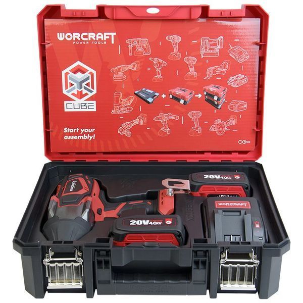 Акумуляторний безщітковий гайковерт WORCRAFT XCUBE007 3/4'' (13276) - затяг. 850 Нм, відкр.-1800Нм 13276 фото
